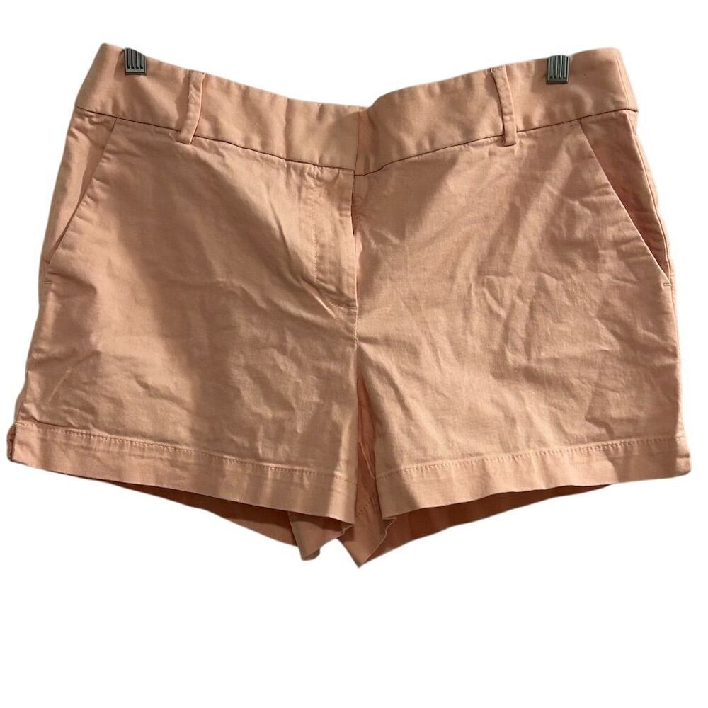 LOFT Women's Chino Shorts Size 12 Pink Casual High Rise